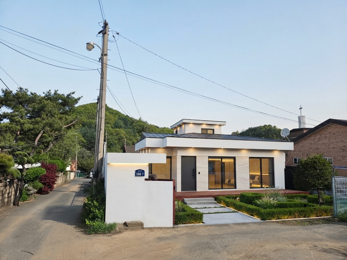 약 18평 노후 시골집 미니멀 리모델링 후 예상 외관 이미지