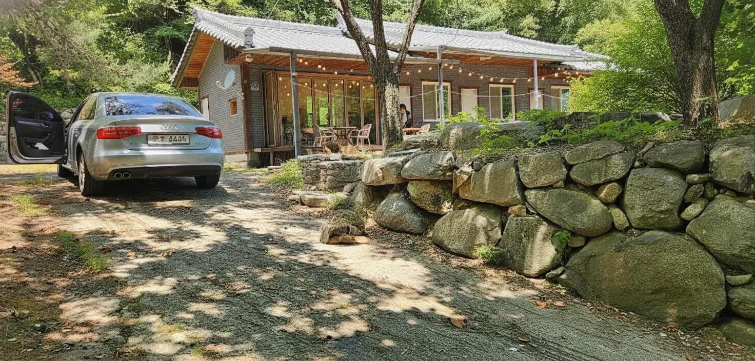 약 25평 노후 시골집 카페/펜션 리모델링 후 예상 외관 이미지